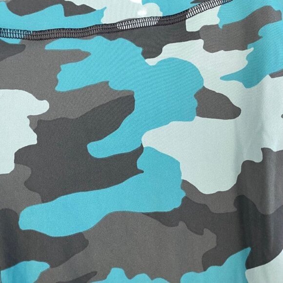 Lululemon Base Pace High-Rise Running Tight 25" Camo Tidewater Blue Teal US 14 - Picture 5 of 9